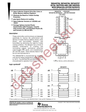 SN74AS757DWG4 datasheet  